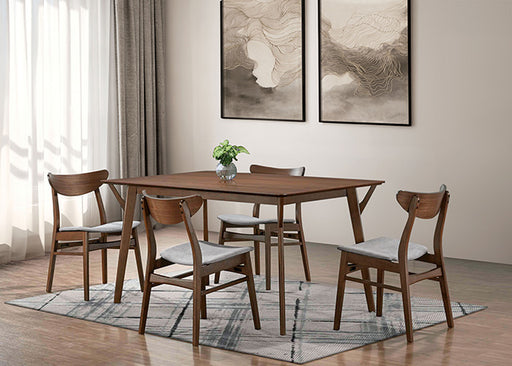 Skien Side Chair (Set of 2) - Walnut/Light Gray
