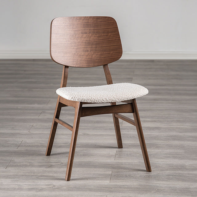 Narvik Side Chair (Set of 2) - Walnut/Beige
