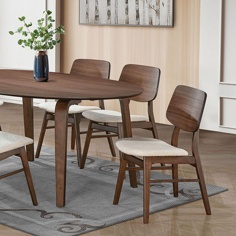 Narvik 7 Pc Dining Table Set - Walnut