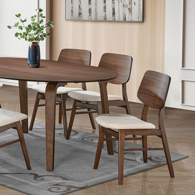 Narvik 7 Pc Dining Table Set - Walnut