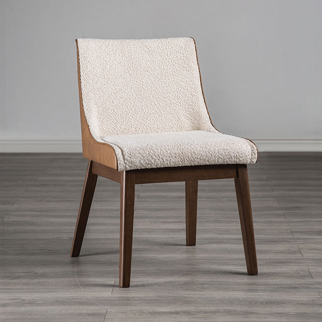 Viken Side Chair (Set of 2) - Walnut/Beige