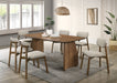 Alnwick 7 Pc Dining Table Set - Walnut/Beige