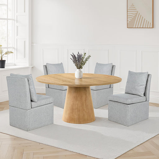 Tottenham 59" Round Table - Oak