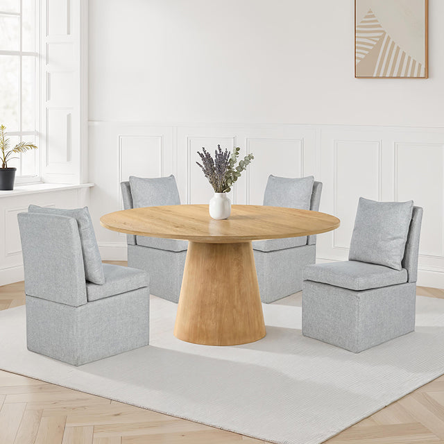 Tottenham 59" Round Table - Oak