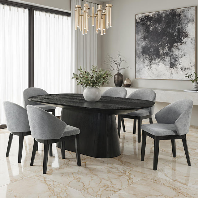 Tottenham Oval Dining Table - Black