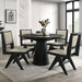 Tottenham 5 Pc Dining Table Set - Black / 5 Pc Dining Table Set (FM3222BK-RT-48-5PC)