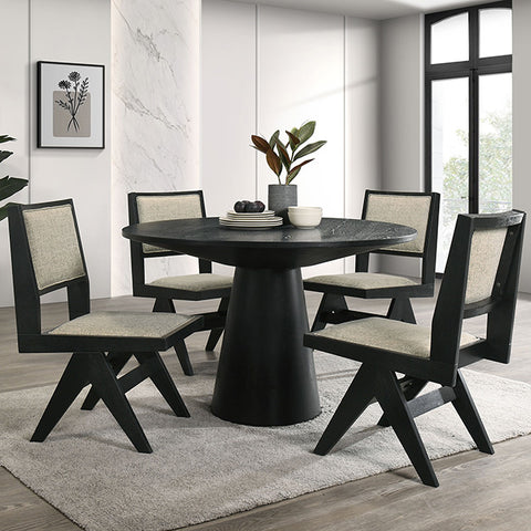 Tottenham 48" Round Dining Table - Black