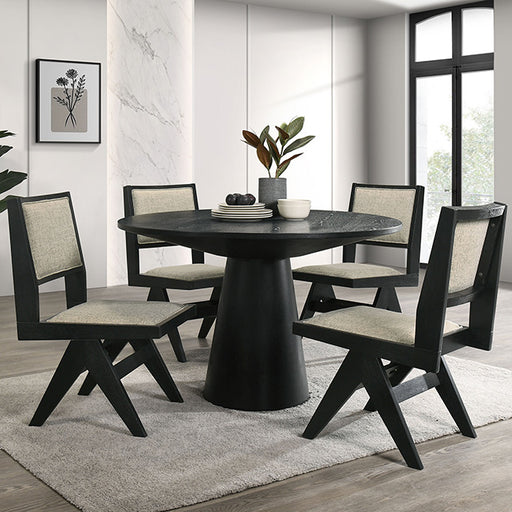 Tottenham 48" Round Dining Table - Black