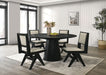 Tottenham 59" Round Dining Table - Black