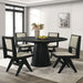 Tottenham 5 Pc Dining Table Set - Black / 5 Pc Dining Table Set (FM3222BK-RT-59-5PC)