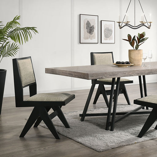 Tottenham 7 Pc Dining Table Set - Black / 7 Pc Dining Table Set
