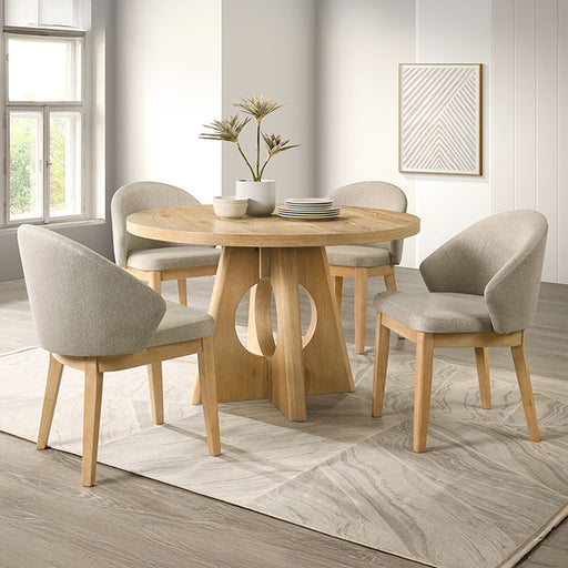 Ozark 5 Pc. Dining Table Set - Oak