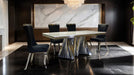 Basilicata Chair, Silver/Black (Set of 2)