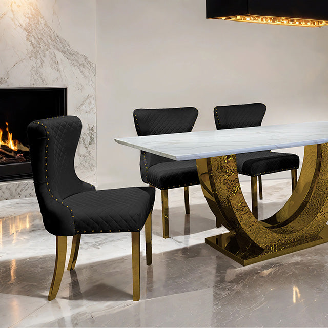 Portanova Dining Table - Gold