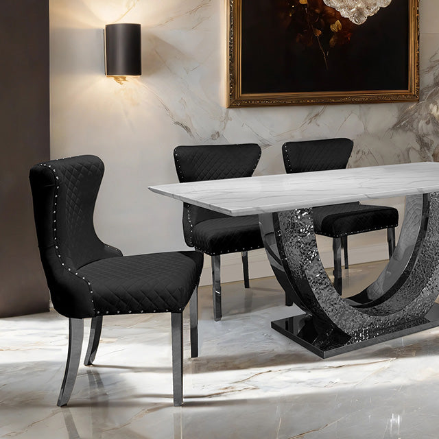 Portanova 7 Pc Dining Table Set - Chrome