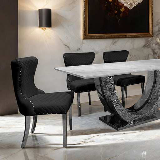 Portanova Dining Table - Chrome