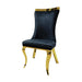 Basilicata Gold Chair (Set of 2) - Black