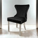 Portanova Chair, Silver/Black (Set of 2)