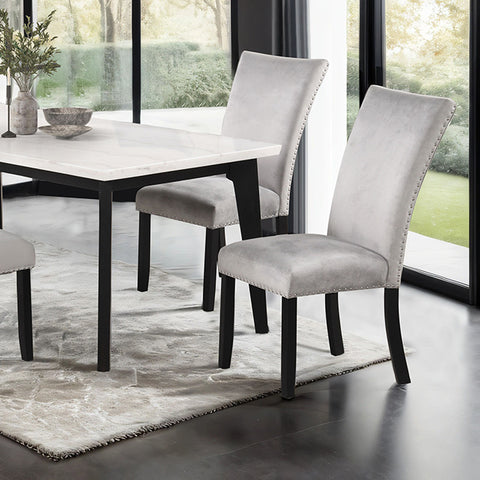 Mesa de comedor rectangular Sabro - negro/blanco