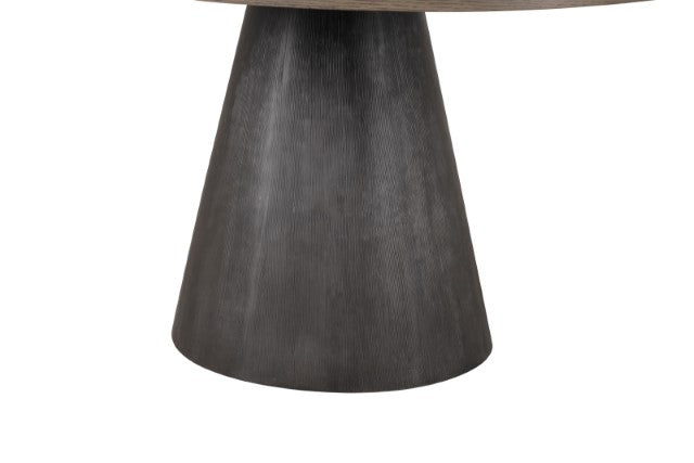 Broager Round Table - Rustic Oak/Dark Walnut