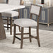 Grasten Counter Ht. Stool (Set of 2) - Dark Walnut/Light Gray
