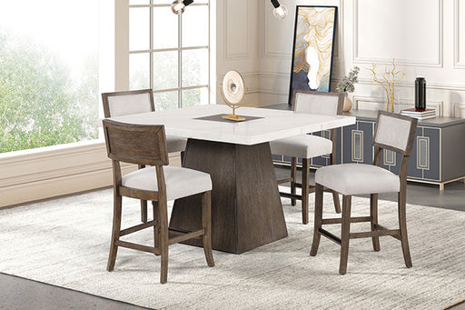Grasten 5 Pc Counter Ht Table Set - Dark Walnut