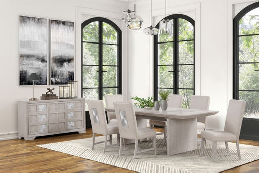 Argenthart 7 Pc Dining Table Set - Light Gray