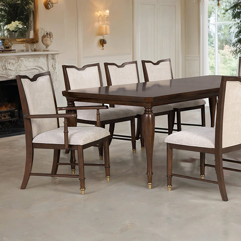 Juego de comedor Westerham de 7 piezas - cerezo oscuro