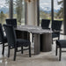 Selsey Dining Table, Black Stone Top