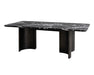 Selsey Dining Table, Black Stone Top