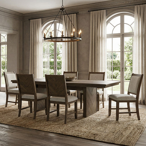 Casoria Dining Table - Dark Walnut