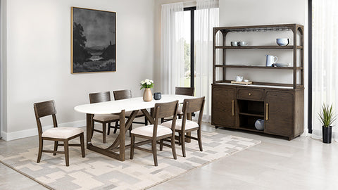 Vellara Counter Ht Chair (Set of 2) - Dark Walnut