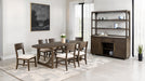 Vellara 7 Pc Dining Table Set, Wood Top - Dark Walnut