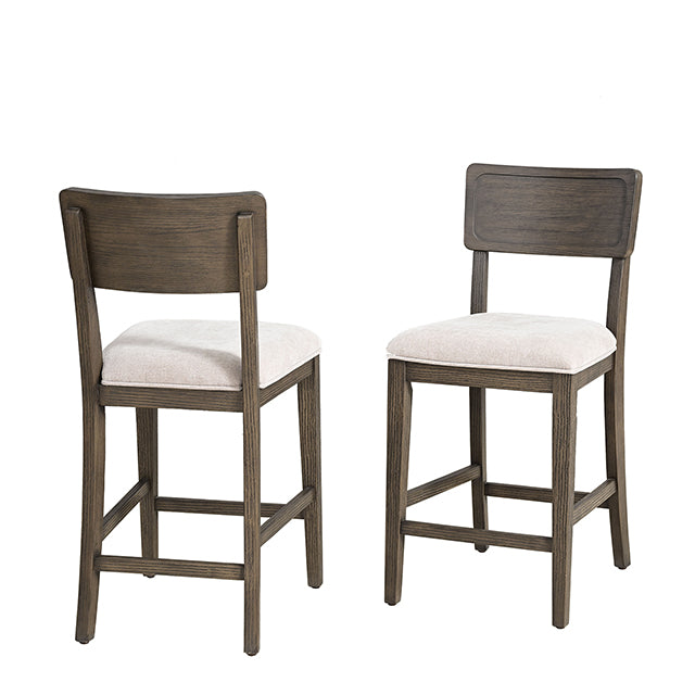 Vellara Counter Ht Chair (Set of 2) - Dark Walnut