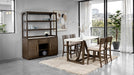 Vellara 5 Pc Counter Ht Set, Stone Top - Dark Walnut