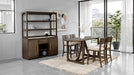 Vellara Counter Ht Table, Wood Top - Dark Walnut
