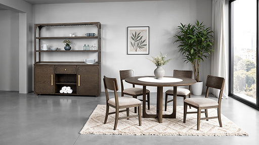 Vellara Hutch & Buffet - Dark Walnut