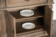 Seven Oaks Hutch & Buffet - Weathered Oak