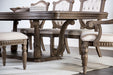 Seven Oaks 9 Pc Dining Table Set - Weathered Oak