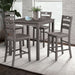 Lubbock 5 Pc. Counter Ht. Table Set - Gray