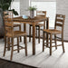 Lubbock 5 Pc. Counter Ht. Table Set - Walnut