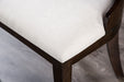 Morden Side Chair (Set of 2) - Dark Walnut/Off-White