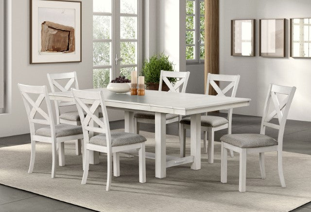 Ferrone Dining Table - Rustic White Oak
