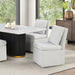 Morges Rect Dining Marble Table - Black/White