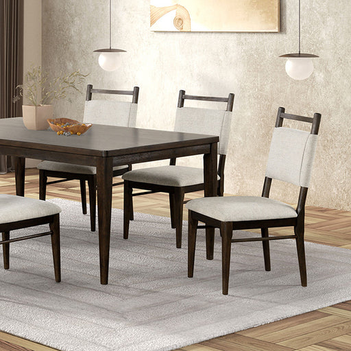 Woolwich 7 Pc Dining Table Set - Dark Walnut