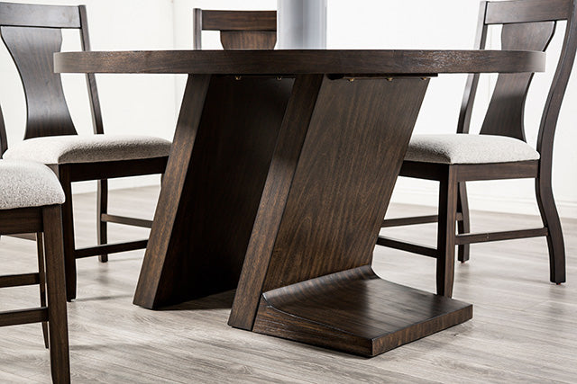 Holsworthy Round Dining Table - Espresso