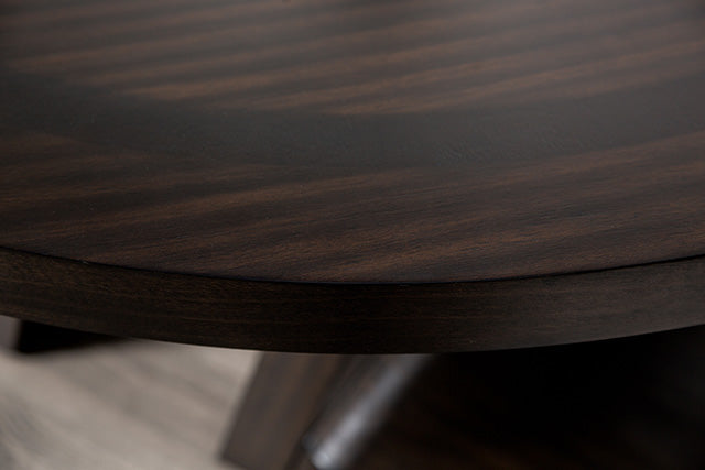 Holsworthy Round Dining Table - Espresso