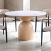 Neasden Dining Table - Natural/Black/White