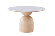 Neasden Dining Table - Natural/Black/White