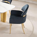 Northall Arm Chair (Set of 2) - Black/Gold